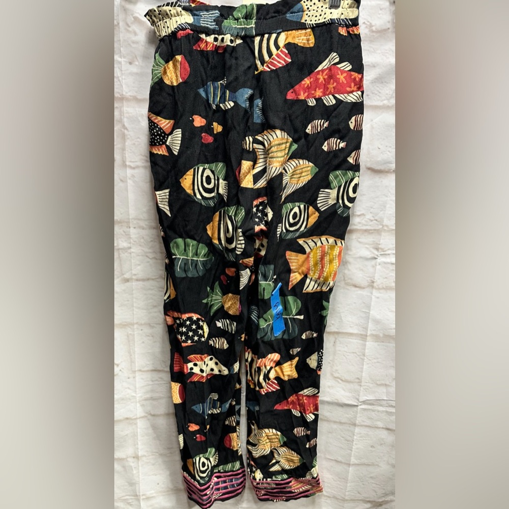 ANTHROPOLOGIE Farm Rio Sealife
Joggers‎ High Rise Drawstring Black XS - Picture 6 of 7